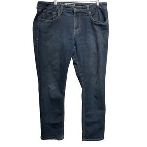 LB Tech Mens 34x32 Blue Denim Jeans Travel Explore Discover Actual Size 34x30.5"
